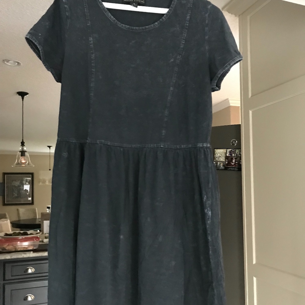 Forever 21+ Acid Washed Black loose fitting dress